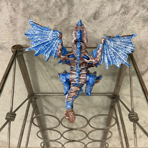Mega Bloks 9893 Frost Dragon Dungeons & Dragons Fire/Ice Figure head articulates - Picture 7 of 11